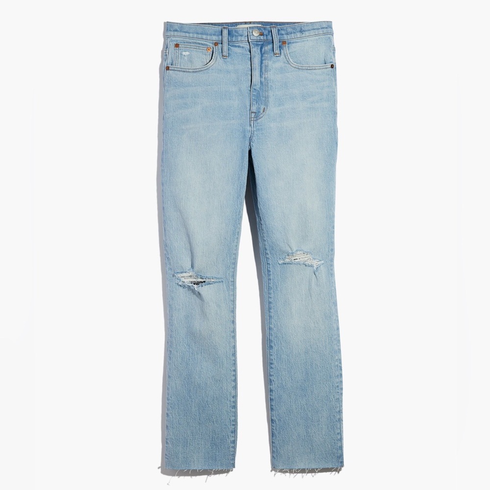 Madewell The High-Rise Slim Boyjean in Prentice Wash: Ripped Edition - Picture 2 of 7